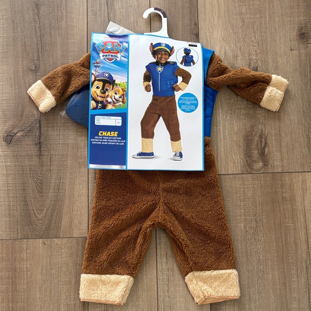 New-Size 2T Chase Paw Patrol Costume